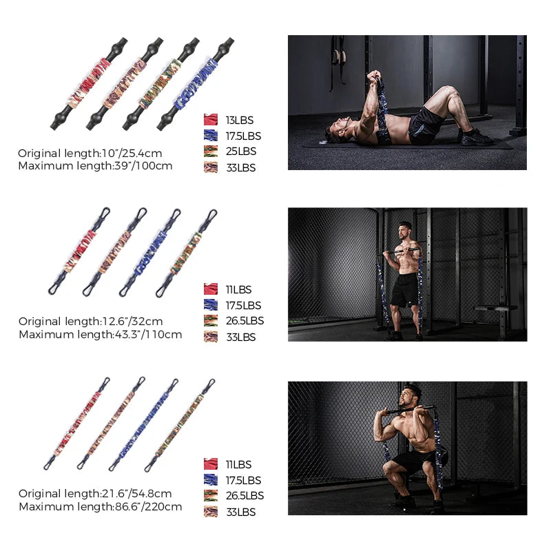 Deadlift Bench Press Squat Resistance Bands Accessories Equipment