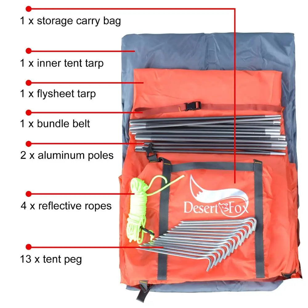 Lightweight 1-3 Person Tent Double Layer Waterproof