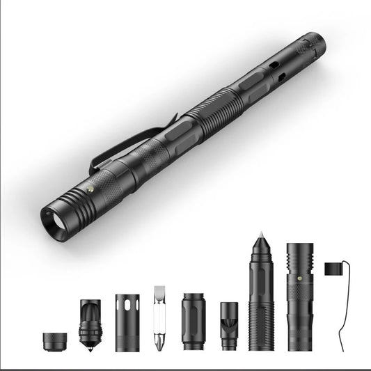Multitool Self Defense Tactical Aluminum Pen Flashlight