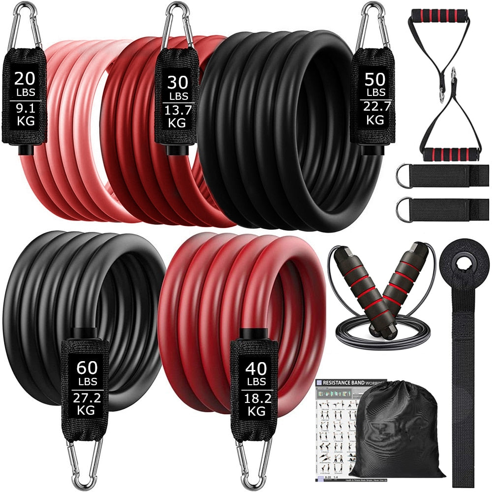 200lbs Resistance Bands Set Exercise Workout Loop Bands